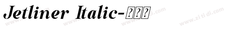 Jetliner Italic字体转换